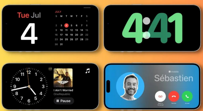 黑河苹果手机维修分享iOS17横屏充电待机显示有什么好处 