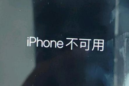 黑河苹果服务网点分享锁屏界面显示“iPhone 不可用”如何解决 