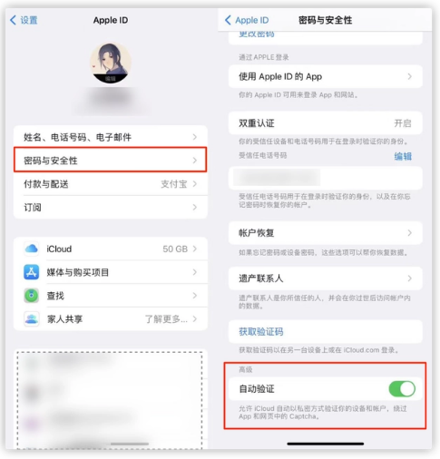 黑河苹果手机维修分享iOS 16 自动验证功能开启方法 