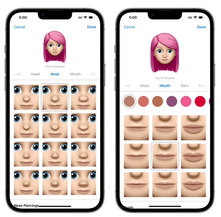 黑河苹果手机维修分享​iOS 16中的拟我表情有了哪些变化和升级 