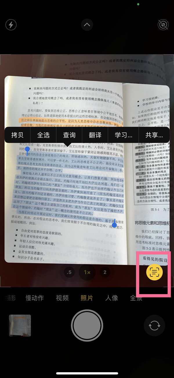 黑河苹果手机维修分享iOS 15照片文字怎么提取 